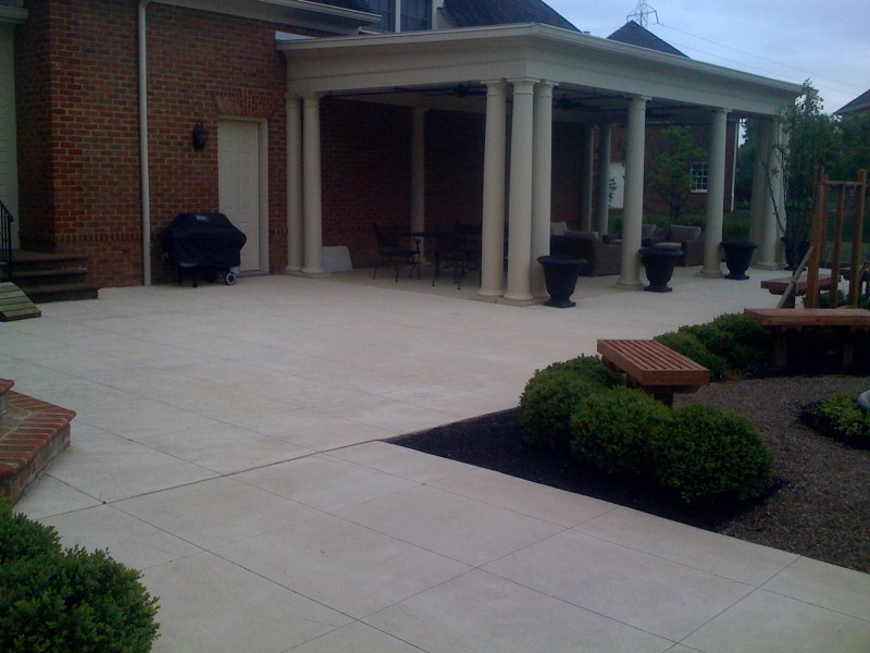 concrete patio